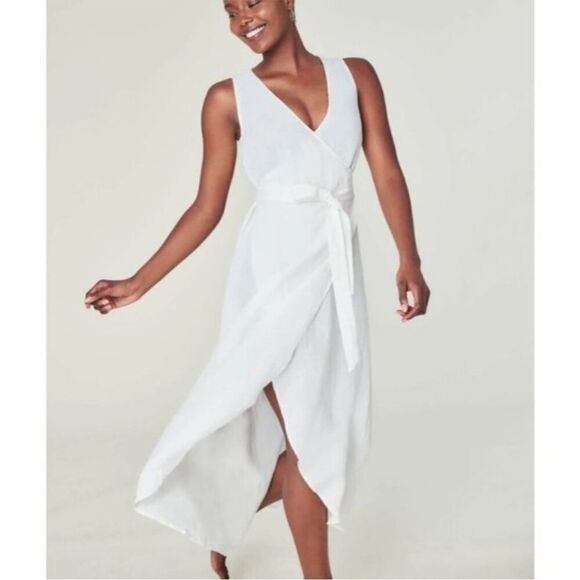 New Andie Swim The Wrap Dress in Coconut Size XL